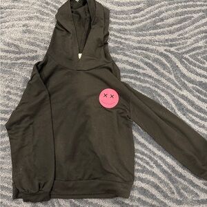 Girls black long sleeve t shirt with everything will be okay on back